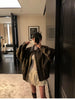 Spring Autumn Cool Handsome Retro Oversized Distressed Brown Soft Faux Leather Jackets for Women Zipper Runway