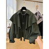 Niche Cloak Shawl Coat Women Spring and Autumn Loose Casual Jacket High End Short Jacket Coat