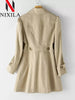 Spring Autumn Casual Windbreaker Version of The Long Windbreaker Top Korean Ladies Coats Jackets Women Trench Clothing