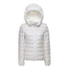 Women's Lightweight Packable Down Jacket, Warm Hooded Puffer Coat, Ultra-Thin Short Winter Jacket, Casual Outdoor Commuter Wear