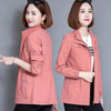 Middle Aged Mother Spring Autumn Loose Women's Short Jacket Elegant Large Size Female Short Outerwear With Lined 4XL