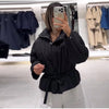 Upgraded Thick Wrap Front Tie Padded Jacket Kimono Style Collar Long Sleeve Loose Warm Daily Women Coat Winter Cotton Coats