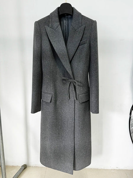 High Street Designer Coat Women's Wool Cashmere Overcoat