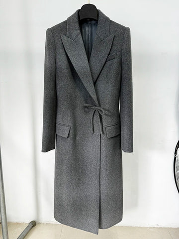 High Street Designer Coat Women's Wool Cashmere Overcoat