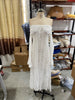 Women Sexy Lace Patchwork White Maxi Dress Flared Sleeve Off Shoulder Bodycon Gowns Lady Evening Night Party Robes