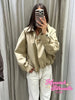 Women Khaki Hooded Cropped Zip‑up Jacket Faux Two‑inner Plaid Fabric Drawstring Bottom Coat Lady Autumn Casual Commute Outfits