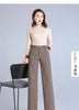 Thickened Woolen Wide-leg Autumn Winter Herringbone Makes It Look Slim Straight-leg Casual Pants Women