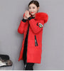 Parkas Women Winter Jacket Coat Hooded Fur Collar Outwear Female Parka Thick Cotton Padded Female Overcoat