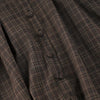 Casual Plaid Print Mini Dress Women Loose Lapel Lace Splice Long Sleeve Dress Party Vacation Clothes Female