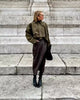 Women Suede Textured Jacket Long Sleeve Lapel Collar Loose Coats Casual Female Outerwear Chic Tops