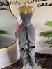 Street Women's Set Strap Tunic Crop Tops and Stacked Ruched Pants Holiday Vacation Two 2 Piece Set Outfits