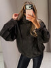 Spring Green Suede Bomber Jacket For Women Vintage Stand Collar Zipper Long Sleeve Coats Lady Street Chic Outerwear