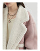 Women Faux Leather Coat Single Breasted Loose Casual Motorcycle Suit Suede Fur Jacket Female Top Autumn Winter