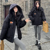 Autumn Winter Cotton Jacket Women's Korean Cotton-Padded Thicken Warm Hooded Parkas Short Coat Female Casual Ladies Top