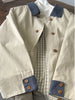 Patchwork Contrasting Color Khaki Coats for Women Spring and Autumn Korean Style Mid-Length Trench