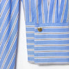 Stripe Shirt Dress Women's Single Breasted Belted Long Dress Multicolor for Spring Commute Holiday