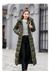 Women Winter Long Cotton Coat Women Big Fur Collar Parkas Korean Loose Belt Slim Jacket Down Cotton Coat Women Outwear