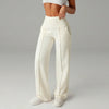 High Waisted Yoga Pants for Women, Loose Wide Leg Workout Trousers with Pockets for Running and Outdoor Exercise