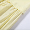 Solid Color Loose Fit Flare Sleeve Tiered Dress Crew Neck Ruffle Hem Pleated Long Maxi Dresses Spring Chic Casual Outwear