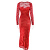 Sexy Valentine's Day Dress Women Patchwork Jacquard Double-Layer Elegant Coquette Evening Prom Party Long Bodycon