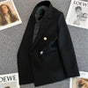 Spring Autumn Long Sleeve Female Blazer Double Button Jacket Ladies Business Work Wear Formal Coat Women Outerwea