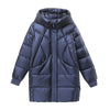 Hooded Cotton Coat Women's Mid-Length Winter Jackets Elegant Mother's Parkas Padded Jacket Thick Down Padded Jacket Vintage