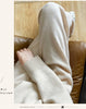 Women's Sports Wool Pants in AutumnWinter Solid Color Pockets Warm High-Quality Casual 100% Merino Pure Wool Small Leg Pants