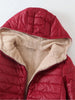 Mid Length Korean Edition Hooded Fit Women Jackets Autumn Winter Mid-length Office Cotton Coats Warm Lamb Fleece Parkas