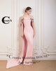 Off The Shoulder Evening Dresses for Women Mermaid Cape 3D Flowers Kuwait Vestidos De Gala Dubai Customized
