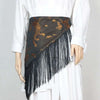 American Style Women's Belt Spliced Tassel Bandage Waistband All-match Shirt Dress Female Spring 2DC1589