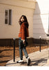 Wool Coat for Women Winter Korean Retro Lace Splicing Lamb Wool Button Pockets Thickened Warm Female Coat MXB43W0720