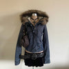 Spring Retro Faux Fur Coats Women 2000s American Vintage Jackets Harajuku Gotihc Punk Clothing Jean Parkas Female Outwear