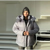 Printed Cotton Padded Coats Women Hooded Waist-Cinching Zipper Quilted Jackets Winter Casual Woman Outerwear