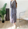 High End Pleated Dress For Women Turtleneck Long Sleeves Tassel Elegant Style Ladies Holiday Clothing Spring 2R7632