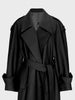 Spring Autumn Oversized Khaki Extra Long Dark Purple Trench Coat for Women Double Breasted Elegant Overcoat