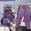 High-quality High Waist Solid Color Cotton Pants Women Autumn Loose Casual All-Match Harem Pants Trousers Ladies