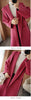 Mid-Length Autumn and Winter Hooded Double Sided Cotton Cashmere Coat Female 100% Wool Loose Thick Woolen Coat