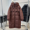 пуховик женский зимний Warm Winter Women Coat Long Jacket Korea Oversized Loose Hooded Coats Female Casual Long Overcoat 다운패딩