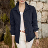 Women Autumn Jackets Casual Turn-Down Collar Long Sleeve Button Up Solid Outerwear Commuting Work Wear Overshirts