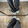 Harajuku Cartoon Embroidery Pants Women Kawaii Striped Loose Korean Trouser Shorts Y2K Subculture Vintage Female Wide Leg Pants