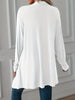 Europe and the United States Plus Size Women's Autumn Solid Color Long Sleeve Cardigan Coat Long Coat Women