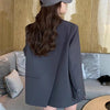 Spring Autumn Style Commuter Suit Women Long Sleeved Casual Loose Solid Color Suit Jacket Clothes Top