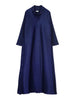 Pleated Three Breasted Turn-down Collar Dress Women Autumn Winter High Loose Plus Size Long Cardigan Coats