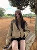 Women's Korean Style Relaxed Trench Coat Vintage Khaki Utility Jacket Spring Fall Casual Chic Versatile Outerwear