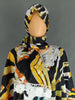 Africa Dress for Women for Evening Party Autumm Elegant Print O-neck Maxi Dress Muslim Abaya Dashiki African Clothing