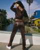 Women's Hooded Sweatshirt Suit Zipper Cardigan Diamond Street Velvet Casual Female Pants 2-piece Set