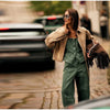 Vintage Tie-dye Suede Women Jacket Long Sleeve Lapel Zipper Slim Female Short Jackets Spring Pocket Lady Outwear
