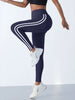 Yoga Leggings Women Striped Slim Sports Pants High Waist Hip Liftting Casul Tights Workout Running Stretchy Gym Leggings