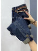 High Waist Harlan Jeans Women's Spring Autumn Large Size Embroidery Loose Ankle Length Jeans Denim Pants 5XL