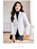 Autumn Winter Female Tweed Woolen Suit Outerwear Women Formal Blazer Ladies Long Sleeve Work Wear Jacket Coat